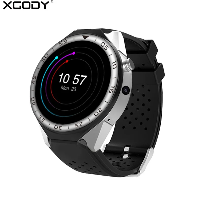 

XGODY S99C Smart Watch Android GPS Watch Nano SIM Card 3G Smartwatch Phone With Heart Rate Monitor 5MP HD Camera Wifi BT 4.0