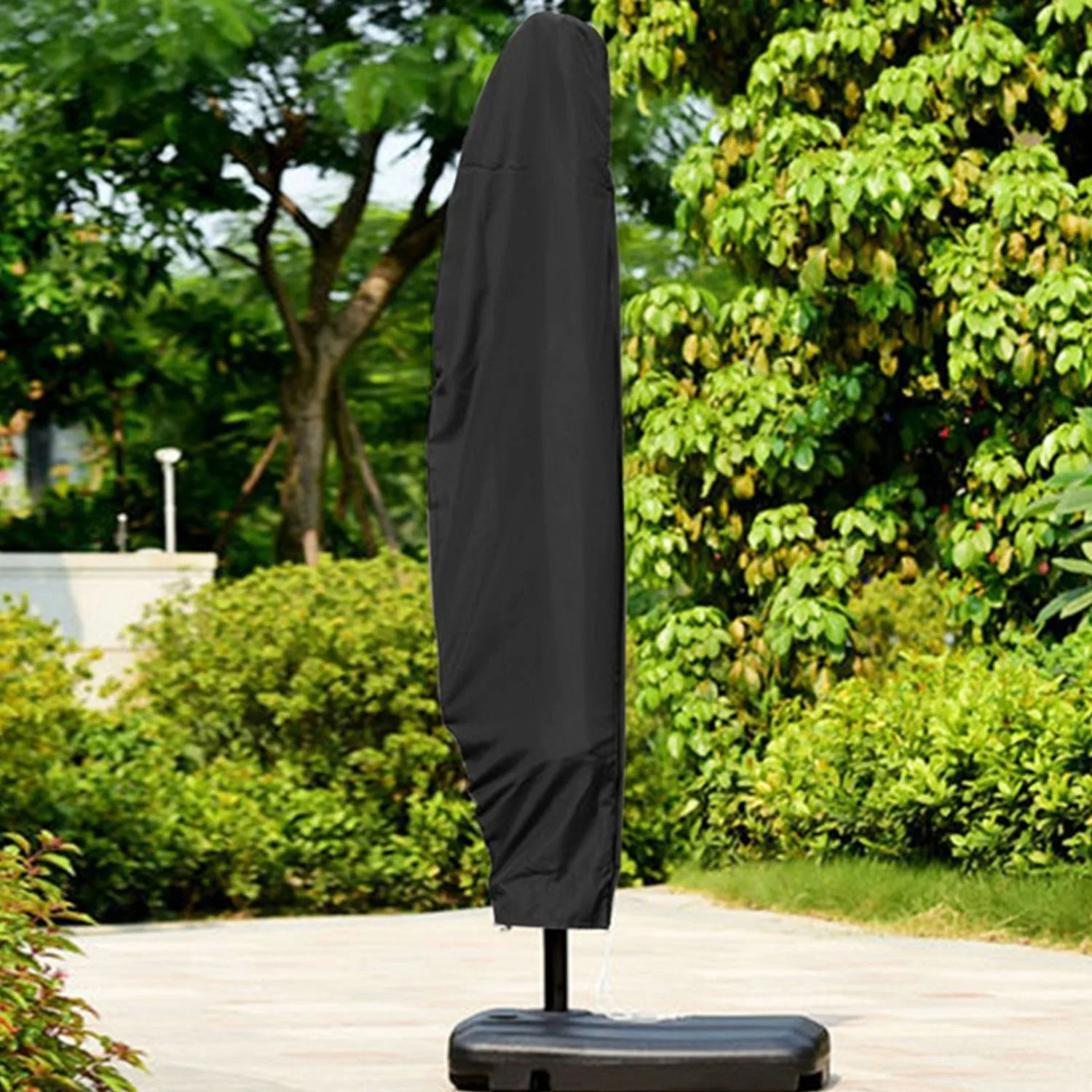 

265cm Dustproof Waterpoof 210D Oxford Outdoor Parasol Patio Umbrella Protective Cover with Bag for Home Garden Backyard Balcony