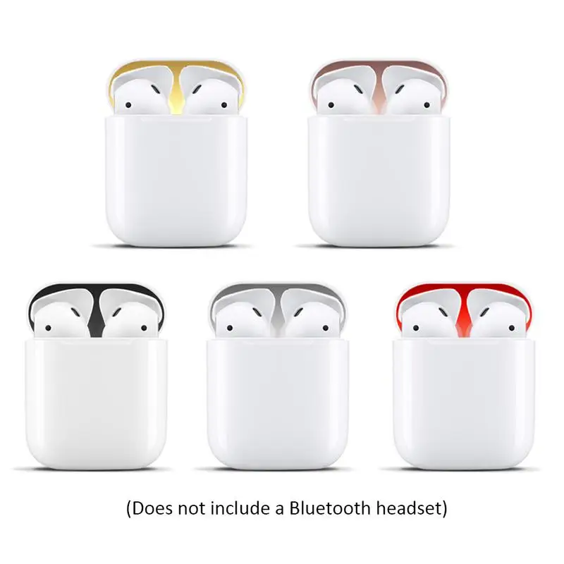 

Metal Dust Guard Protective Sticker for Apple Airpods Earphone Cases Protector Skin Sticker For Airpods Wireless Earphone Case