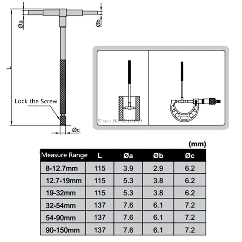 Для 6 шт./компл. телескопическая калибровочный набор МИКРОМЕТР Измерение диаметр инженерные наборы 8-150 мм продвижение