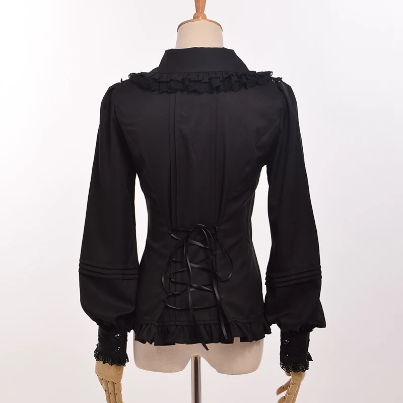 ߼  丮 ̽ 콺  Ƽ θŸ  Vestido Bow ShirtBow/Medieval Women Victorian Lace Blouse Sweet Vintage Lolita Chiffon Vestido Bow ShirtBow