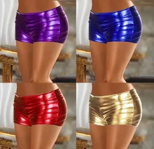 SHORTS sexy Metallic PVC lingerie underwear PANTY panties pole dancing hot pants baby doll dress Underwear