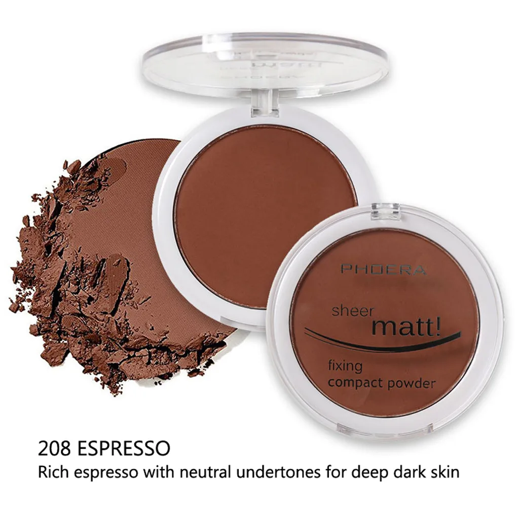 PHOERA Powder Concealer Matte Pearl Finishing Powder Pressed Powder 8 Colors Health & Beauty F12