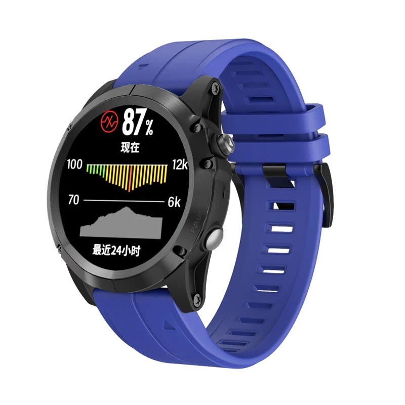 Ремешок для часов 26 22 20 мм ремешок для Garmin Fenix 5X5 5S 5X Plus 3 3HR S60 MK1 Смарт-часы быстросъемный силиконовый ремешок Easyfit