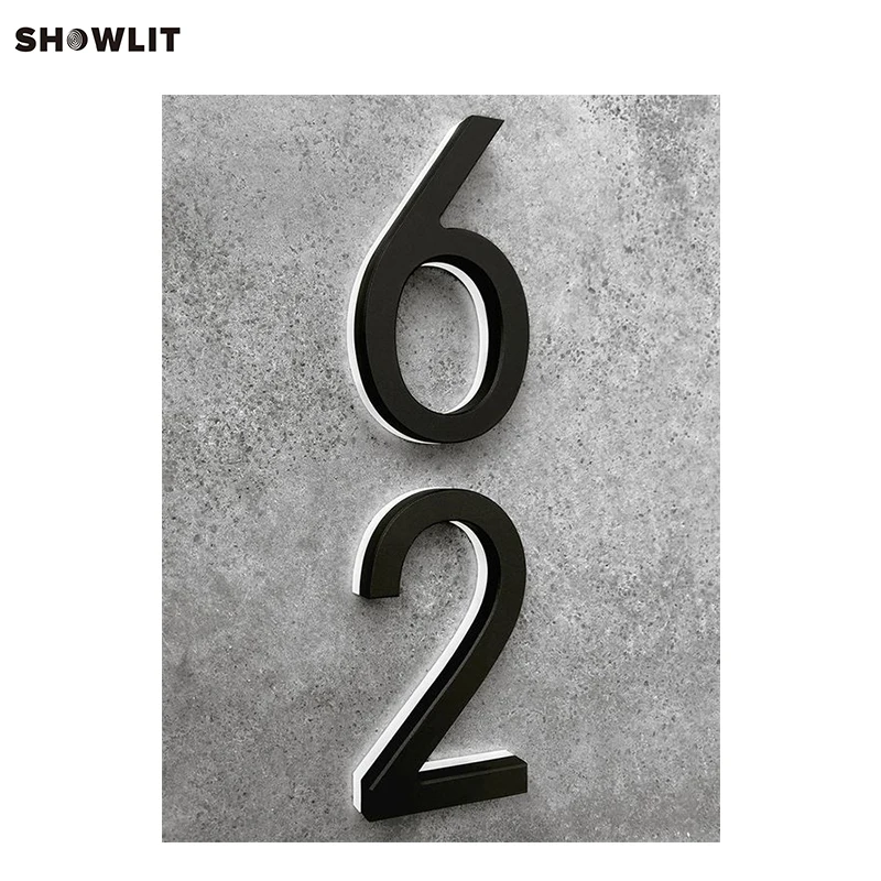 Black contemporary lighted 8 modern house numbers in door plates from home improvement on aliexpress com alibaba group Black contemporary lighted 8 modern house numbers in door plates from home improvement on aliexpress com alibaba group