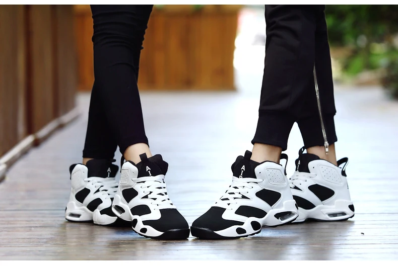 Баскетбольная обувь для мужчин спортивные дышащие кроссовки уличные износостойкие Нескользящие средняя Верхняя спортивная обувь для тренировок