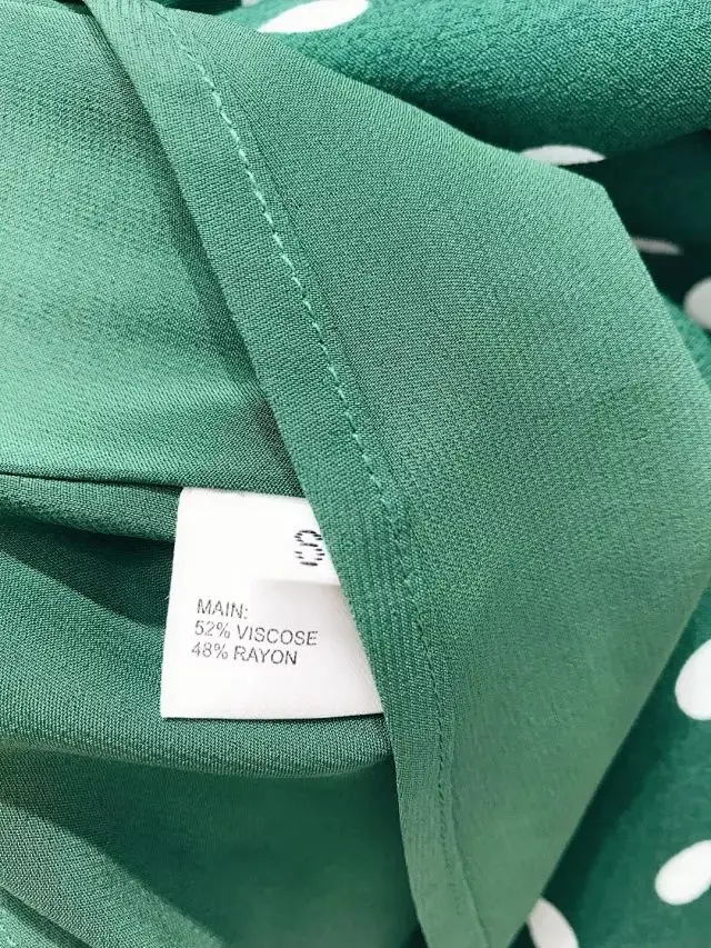Женская юбка зеленая юбка в горошек