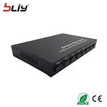 1310/1550nm oem fibra optica gigabit media converter ONU 8 single fiber to 2 rj45 fiber optic network Ethernet fiber switch