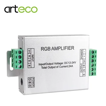 

DC12-24V LED RGBW /RGB Amplifier 24A 4 Channel Output RGBW/RGB LED Strip Power Repeater Console Controller For Led Strip