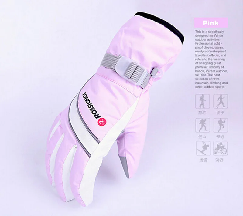 winter warm sking gloves detail 8