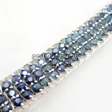 Сапфир браслет браслет-цепочка на ювелирные изделия реального и природный сапфир Fine Jewelry 0.15ct* 150 шт. Самоцветы#14090920