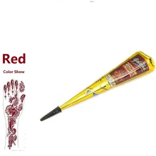 Henna tatuagem tinta de alta qualidade natural índia temporária tatuagem tinta vermelha para o corpo desenho pintura