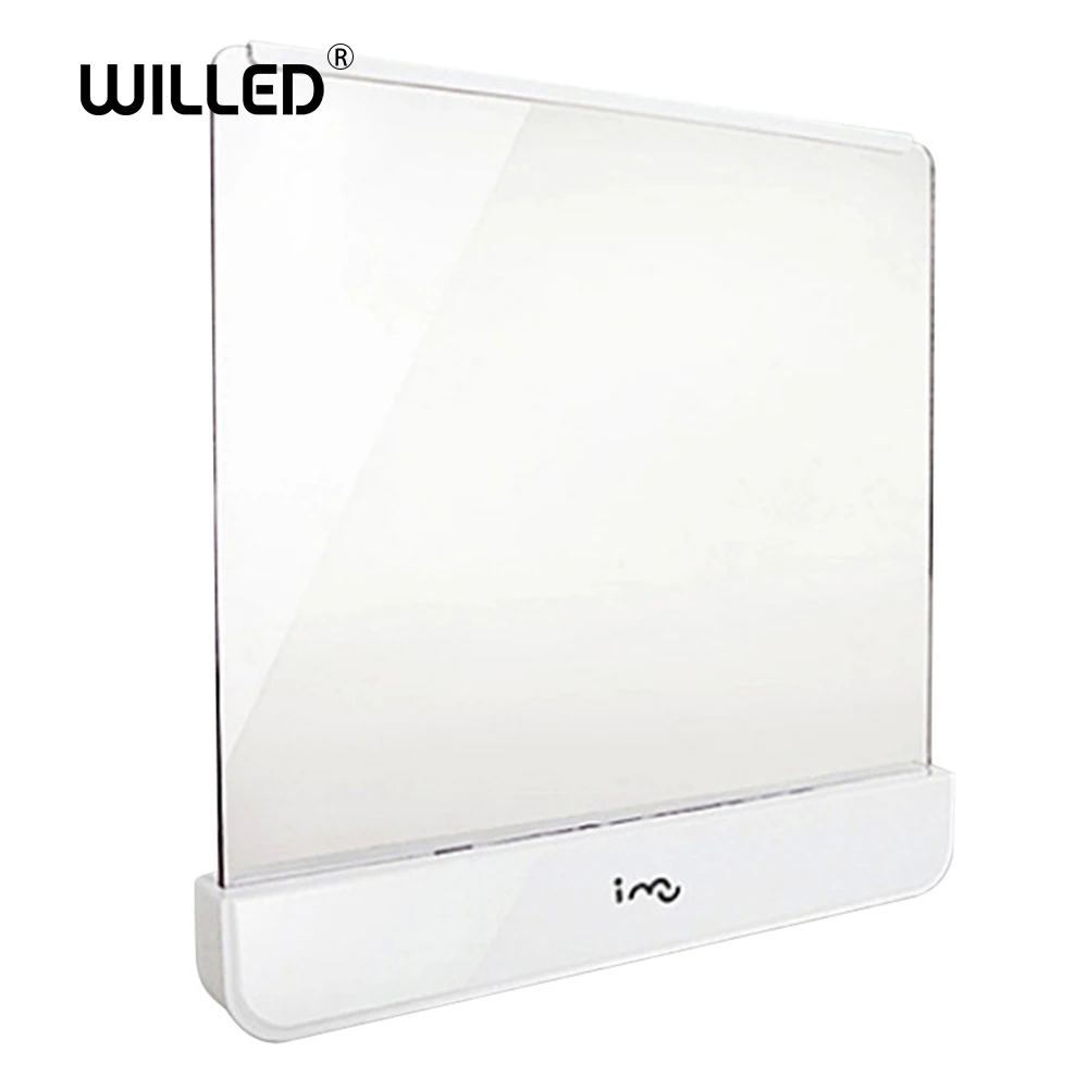 

LED book reading light Panel Flat Lamp PMMA Car Travel Plate Lights Magic Night Vision Battery Operated Protect Eyes Portable