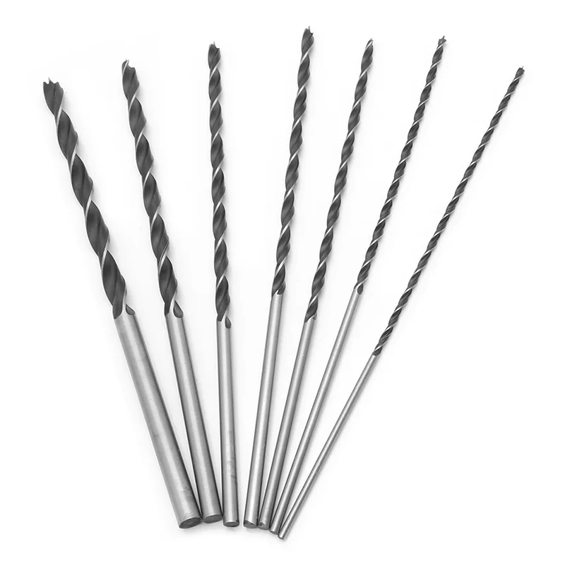 

7Pcs 12" 300mm Extra Long Wood Drill Bit Set Woodworking Tool 4 5 6 7 8 10 12mm