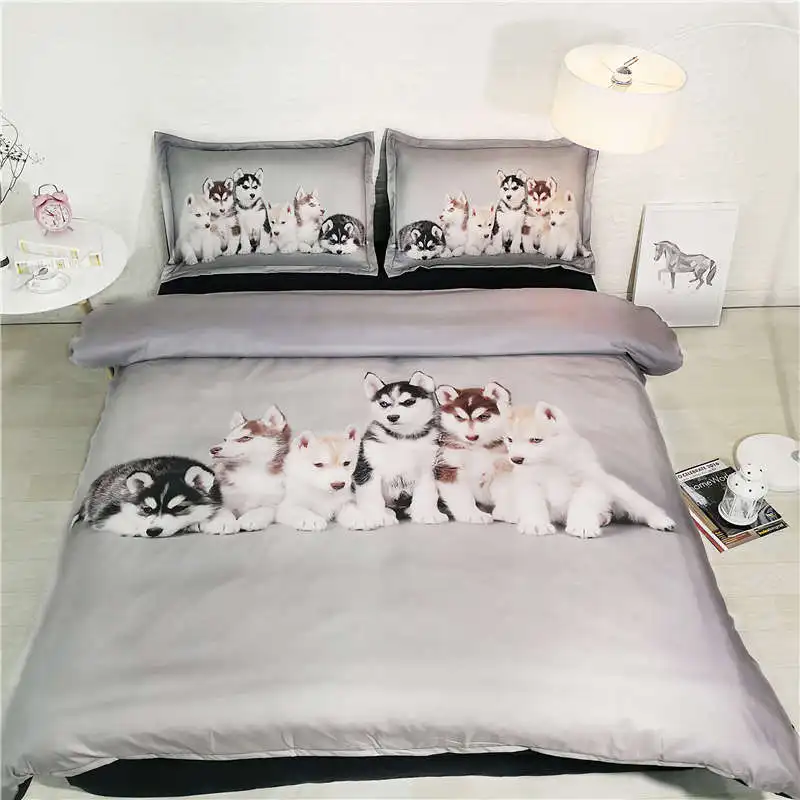 لطيف الفراش مجموعات الملكة حجم الأبيض الكلب لحاف غطاء 3D الفضة bedlinens الاطفال السرير الملابس الحيوان المنسوجات المنزلية 3 قطعة الفتيات المفرش لطيف الفراش مجموعات الملكة حجم الأبيض الكلب لحاف غطاء 3D الفضة bedlinens الاطفال السرير الملابس الحيوان المنسوجات المنزلية 3 قطعة الفتيات المفرش