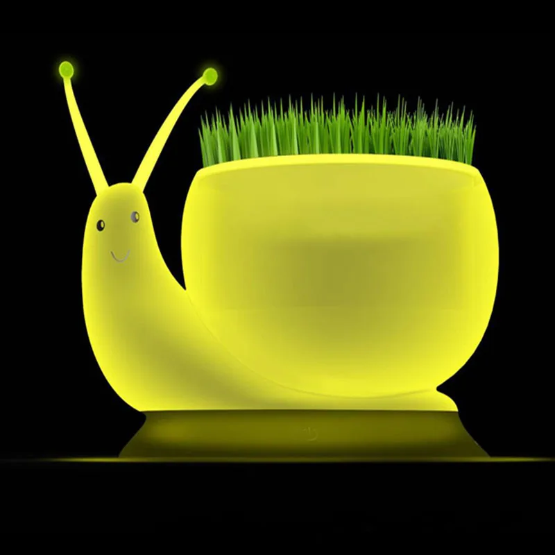 Новинка 3D змея Night Light Touch + Семена + 3 режима света завод Настольная лампа для Спальня Гостиная украшения