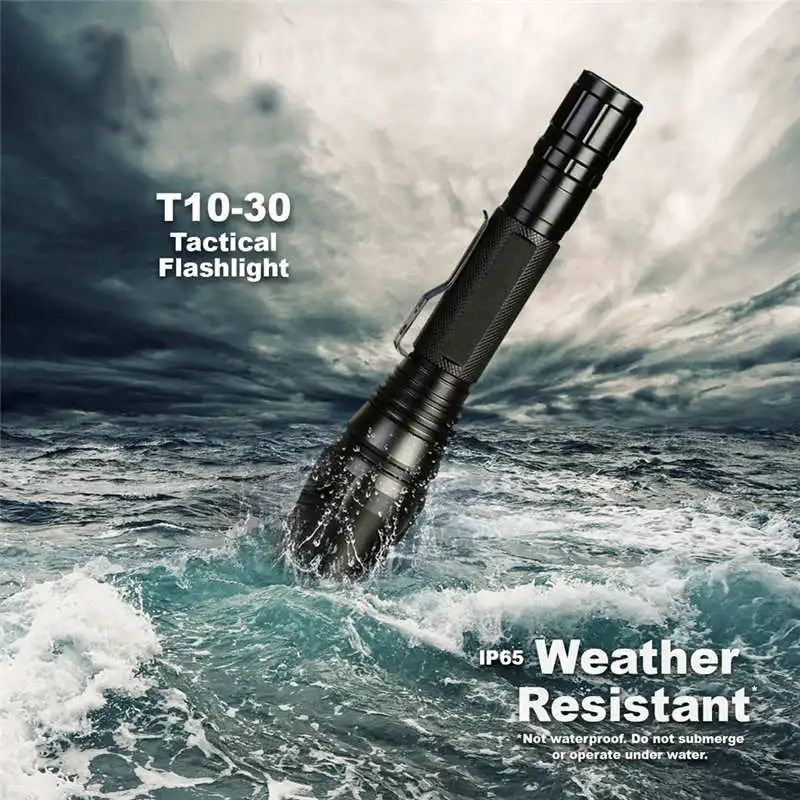 

X800 XML torch flashlight t6 Zoom Tactical Military Flashlight Super Torch Set led flashlight 18650 rechargeable #4A27