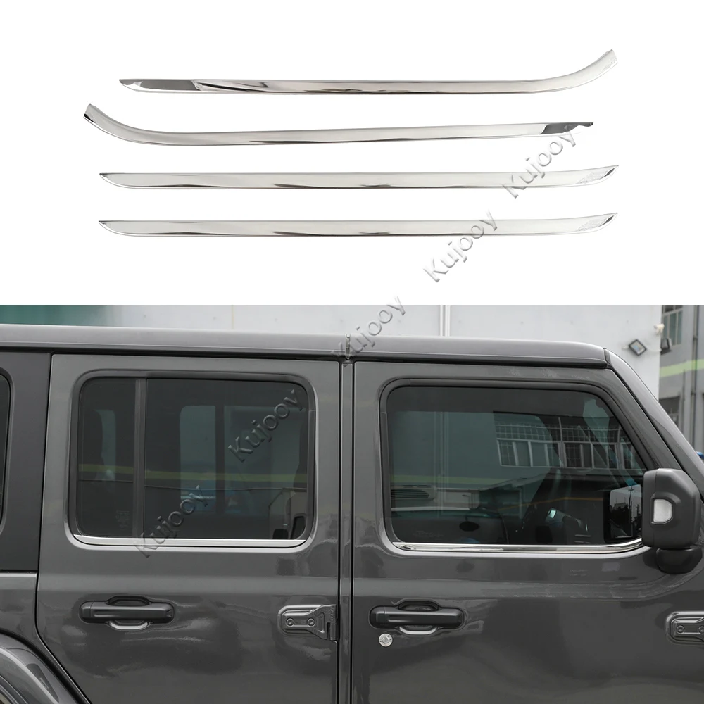Хромированный Стайлинг для Jeep Wrangler JL 2018 + декоративные полоски украшения