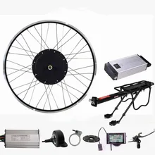 Electric Bicycle Engine Kit 48V 1500W Rear Motor wheel electric bike conversion kit with 48V 20Ah