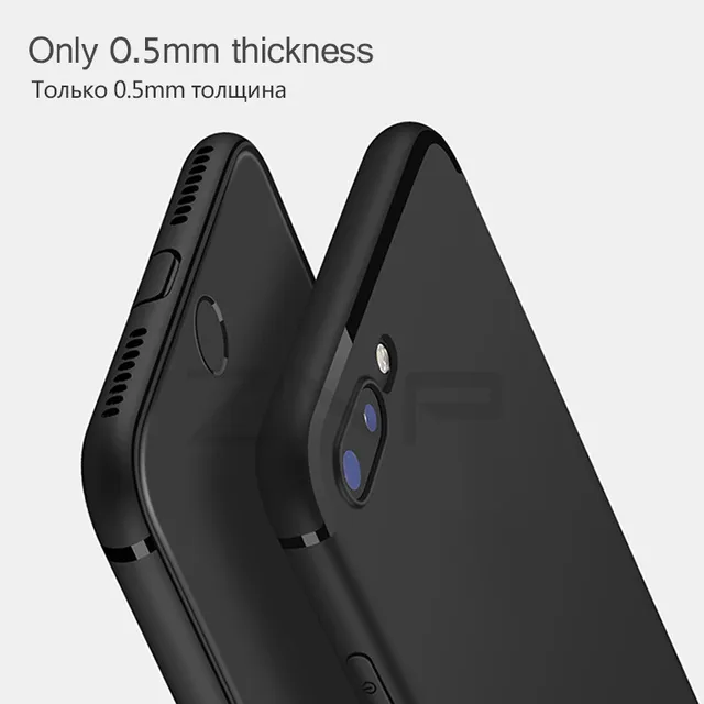 ZNP Luxury Back Matte Soft Silicone TPU Case For iPhone 6 6s 7 Plus 8 Cases Full Cover For iPhone 7 8 Plus 6 6s Phone Case p30