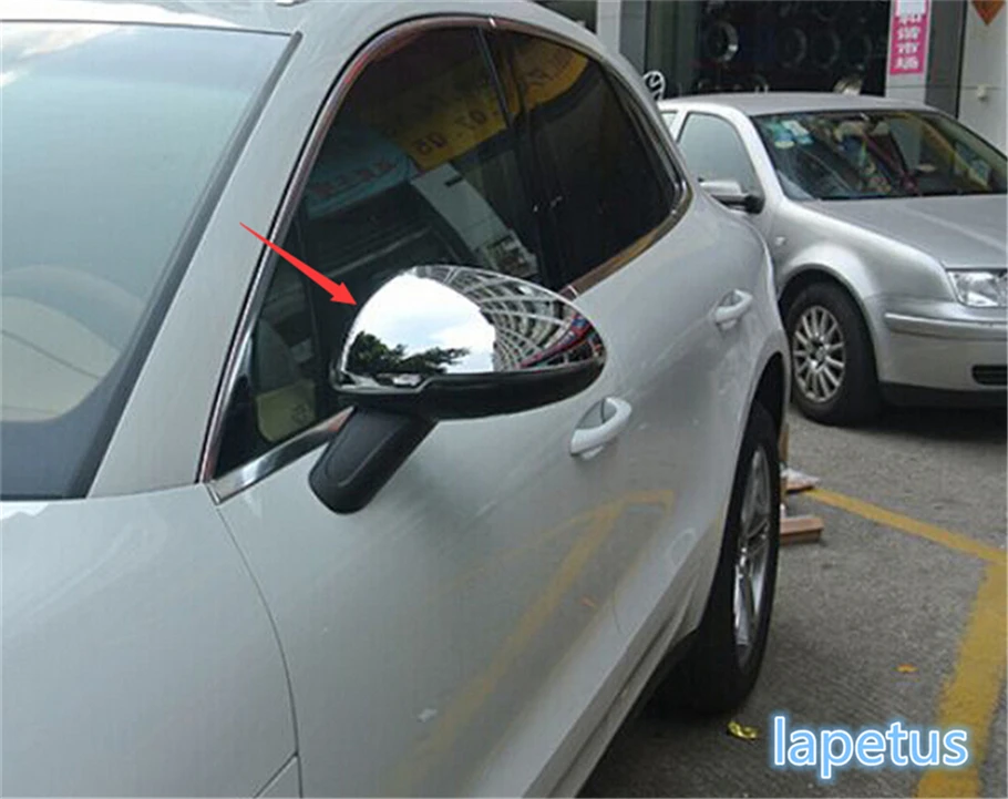 

Exterior For Porsche Macan 2014 - 2017 Chrome Side Door Rearview Mirror Protection Cover Trim 2 Piece