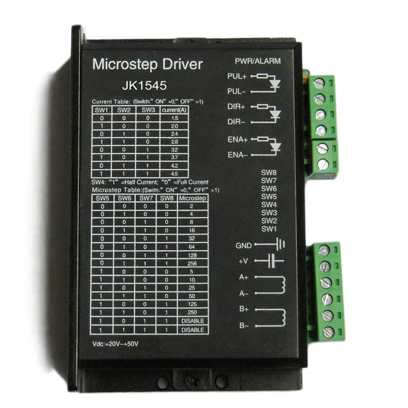 

JK1545 Two Phase Hybrid Stepper Motor Driver For Money Counting 1.5A-4.5A DC 24-50V