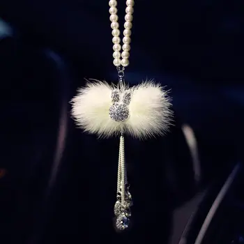 

Pendant Car Bling Car Accessories For Girls Pendant In Car Mirror Hanging Auto Interior Decoration Diamond Luxury Car Ornaments