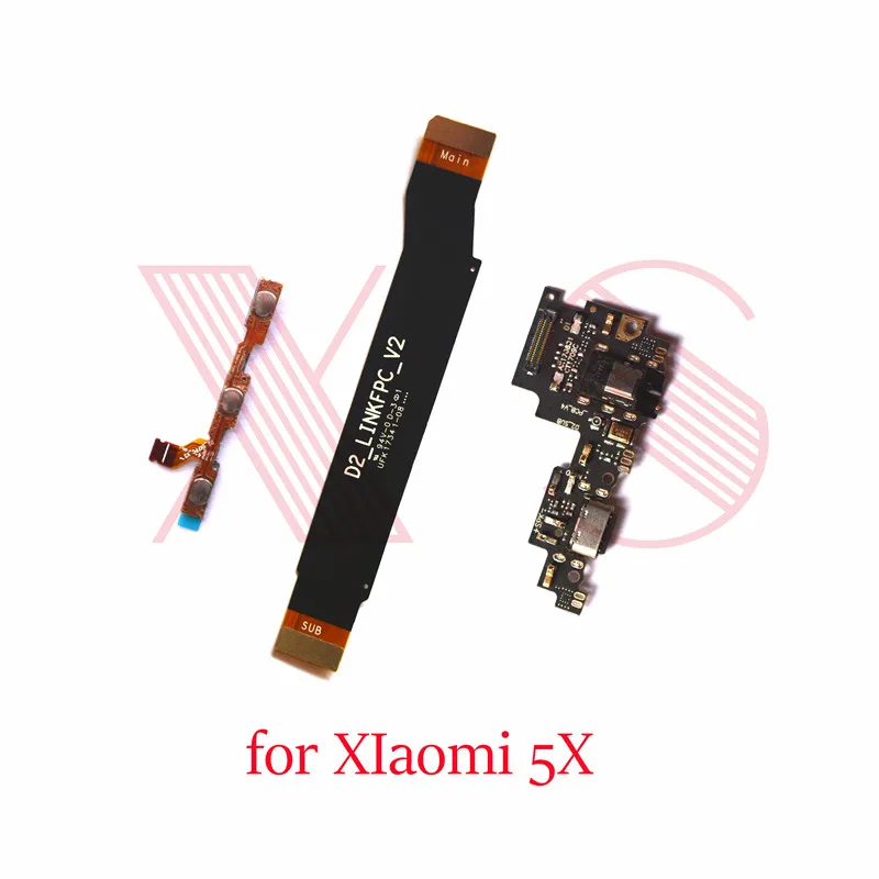 Плата для зарядки через USB с выключателем громкости|flex cable for xiaomi|connector flex cableflex |