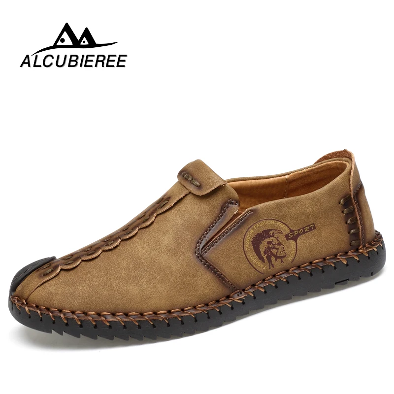 

2019 New Comfortable Casual Shoes Loafers Men Shoes Quality Split Leather Shoes Men Flats Hot Sale Moccasins Shoes