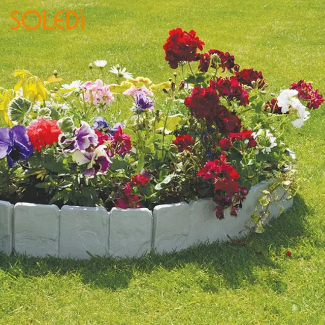 225x255cm cobbled stone effect plastic garden edging hammer in lawn lawn palisade - Plastic Garden Edging 225x255cm cobbled stone effect plastic garden edging hammer in lawn lawn palisade - Plastic Garden Edging