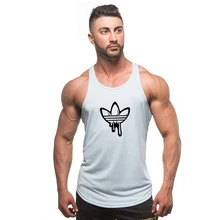 Спортивный жилет для фитнеса, мужской тянущийся плотный жилет с круглым вырезом, дышащий и быстросохнущий жилет, майка без рукавов для бега