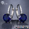 LXOEN Fashion 10 Colors AAA CZ Hoop Earrings For Women Silver Color Crystal Girl Hoops Jewelry Gift Wholesale brinco bijoux ► Photo 2/6