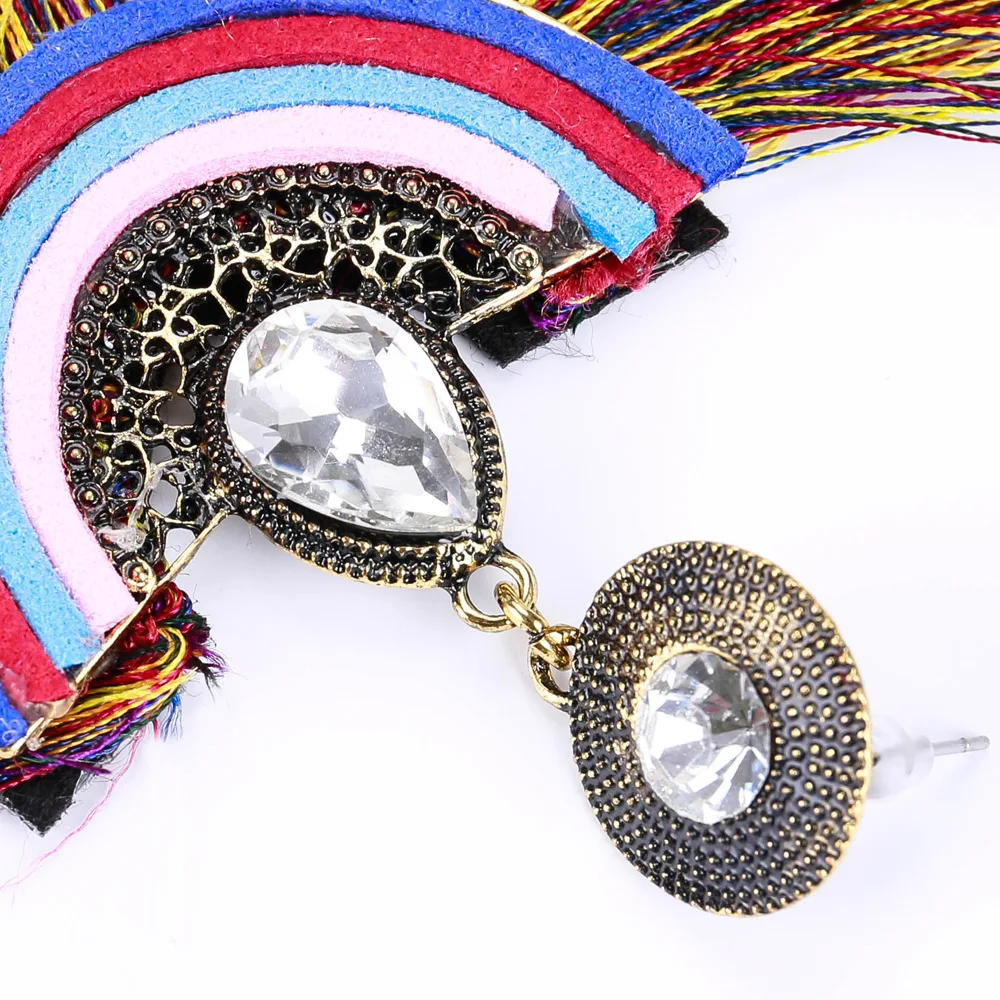 S. vex бренд этнические серьги Для женщин ручной работы кисточкой 2018 Boho красочные
