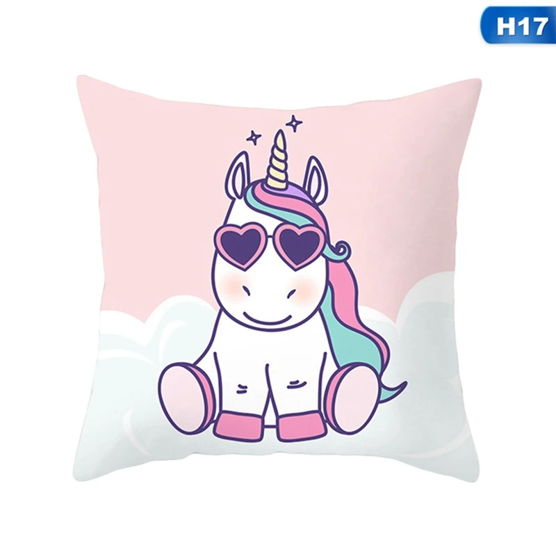 45x45cm Flamingo Unicorn Pillow Case Decorative Pillowcase -Unicorn Fashion HTB1VBdYXyHrK1Rjy0Flq6AsaFXaU