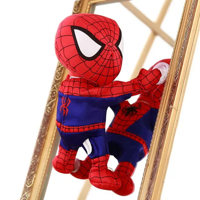 Farcito Spider Man Giocattolo Arrampicata Spiderman Finestra e Da Parete  Ventosa di musica elettronica Bambola Auto Decorazione di Interni di Casa|  | - AliExpress