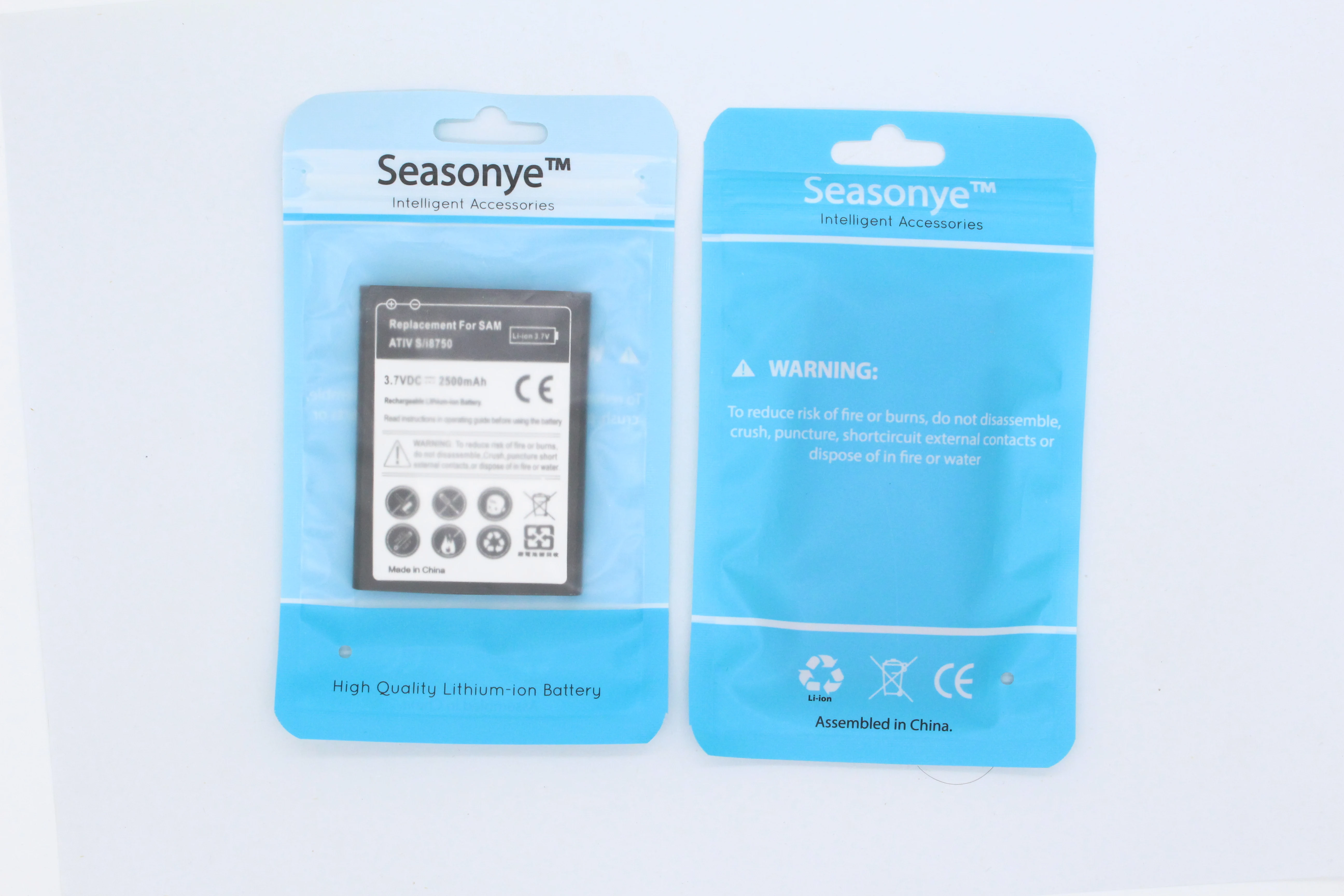 Seasonye 10 шт./лот 2500 мАч EB-L1M1NLU Сменный аккумулятор для Samsung Galaxy ATIV S i8750 i8370 i8790 |