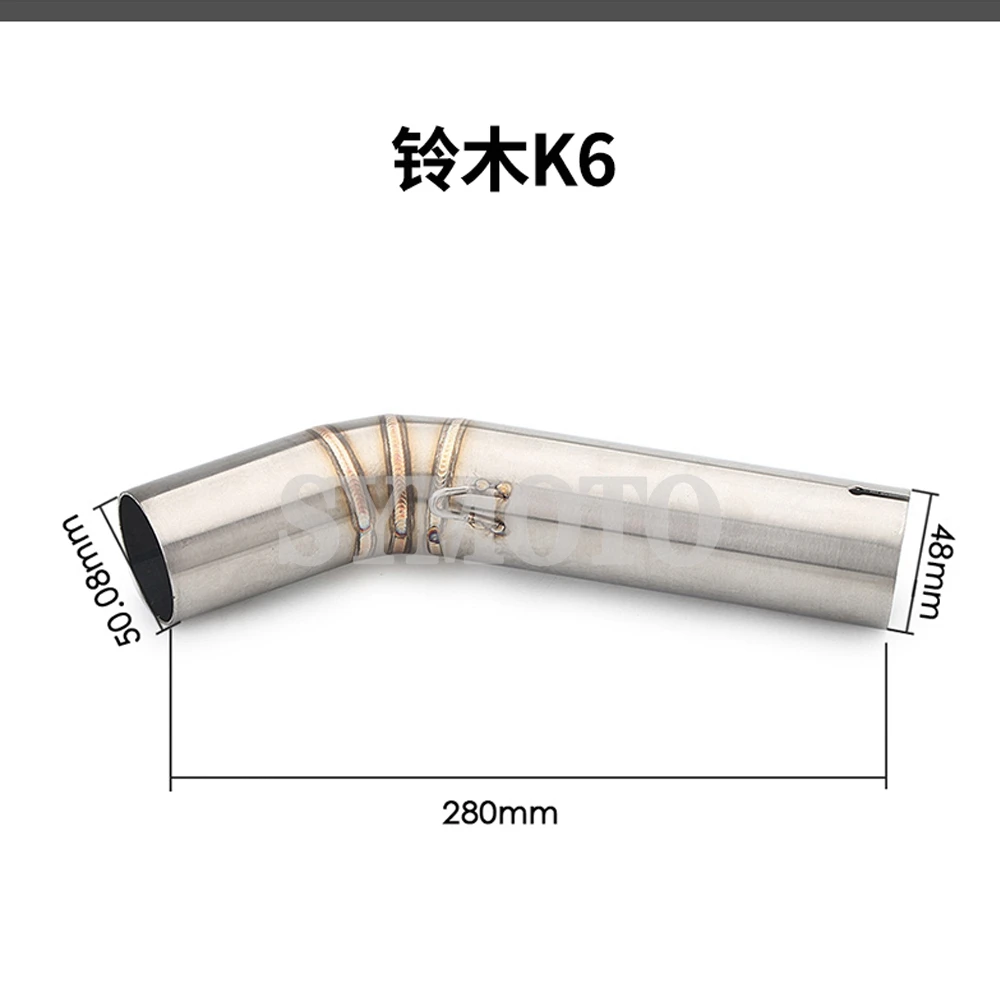 

Motorcycle Exhaust Muffler Middle Link Pipe For Suzuki GSXR 1000 GSXR1000 2006 k6 Slip-on