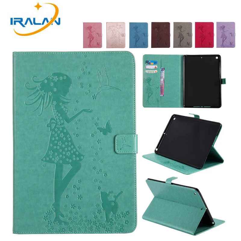 

For Apple Ipad 2 3 4 Cases High Quality PU Leather Flip Stand woman Pattern Card Cover For iPad2 iPad3 iPad4 Funda Skin Shell