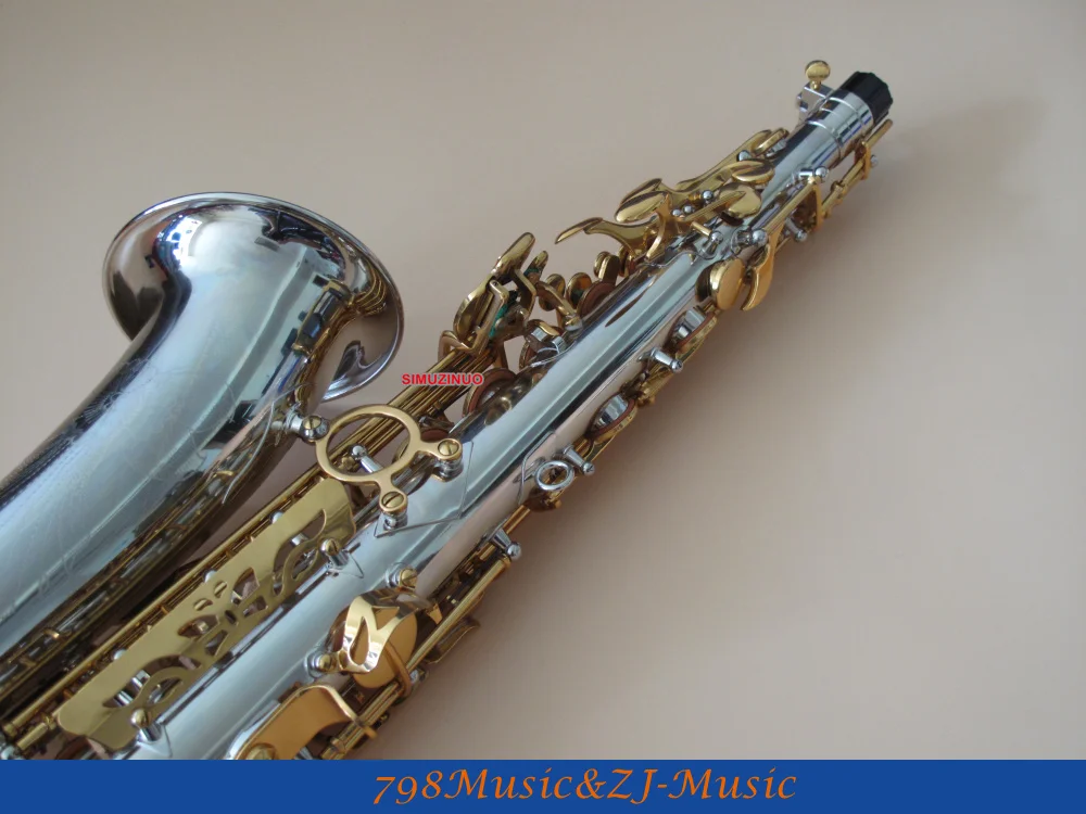 Новый чехол с никелированным корпусом и Золотым Лаком для альт саксофона sax Eb High F