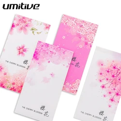 Umitive – bloc Notes en forme de fleur de cerisier, bloc Notes vierge, liste de choses à faire, fournitures scolaires et de bureau, 1 pièce 