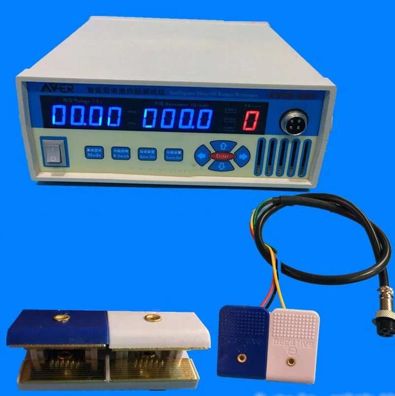 

0-20V 0-2000ohm 220V Intelligent Battery Resistance Tester 18650 Battery Internal Resistance Pairing Spectrometer with Test clip