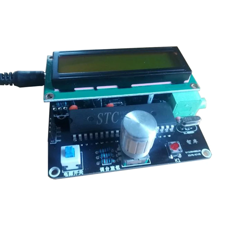 Плата радиоприемника STC89C52 + TDA5807 TDA2822 мини ручка цифровая FM стерео плата 89 108 МГц 5 в