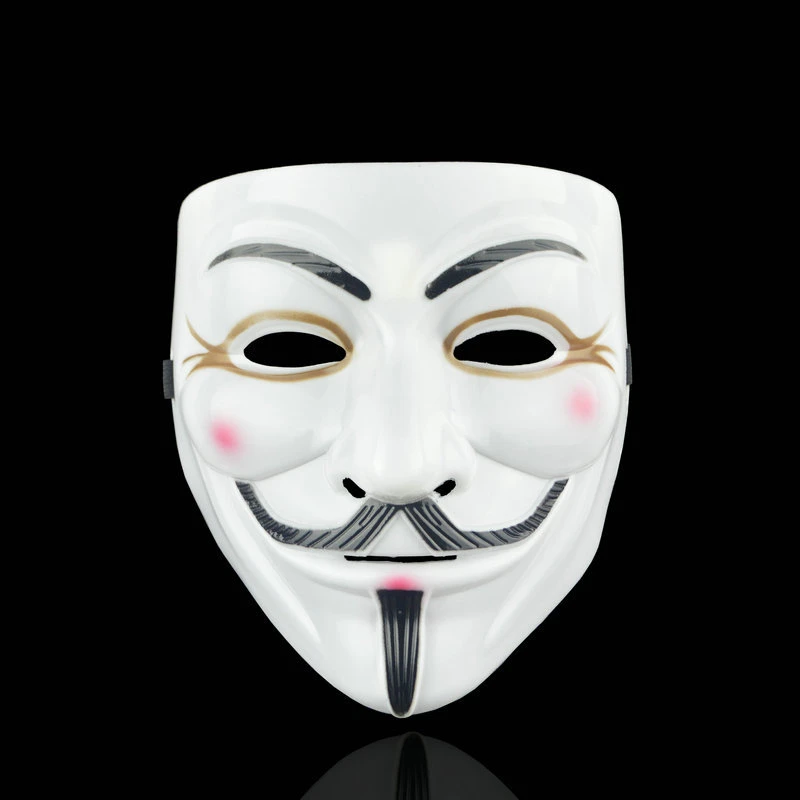 Маска для Хэллоуина, 1 шт./лот, косплей, маска V для вендетты, маска для анонима из фильма Guy Fawkes, Маскарадная маска на Хэллоуин, вечерние украшения, Q