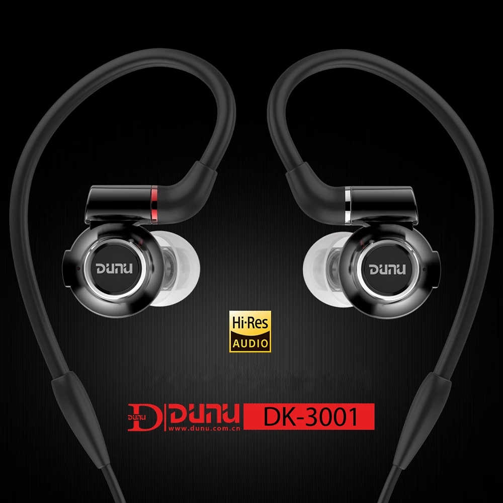 

DUNU DK-3001 Hi-Res 3BA+1Dynamic Hybrid Titanium Diaphragm Drivers With Detachable Cable DK3001 Earphones
