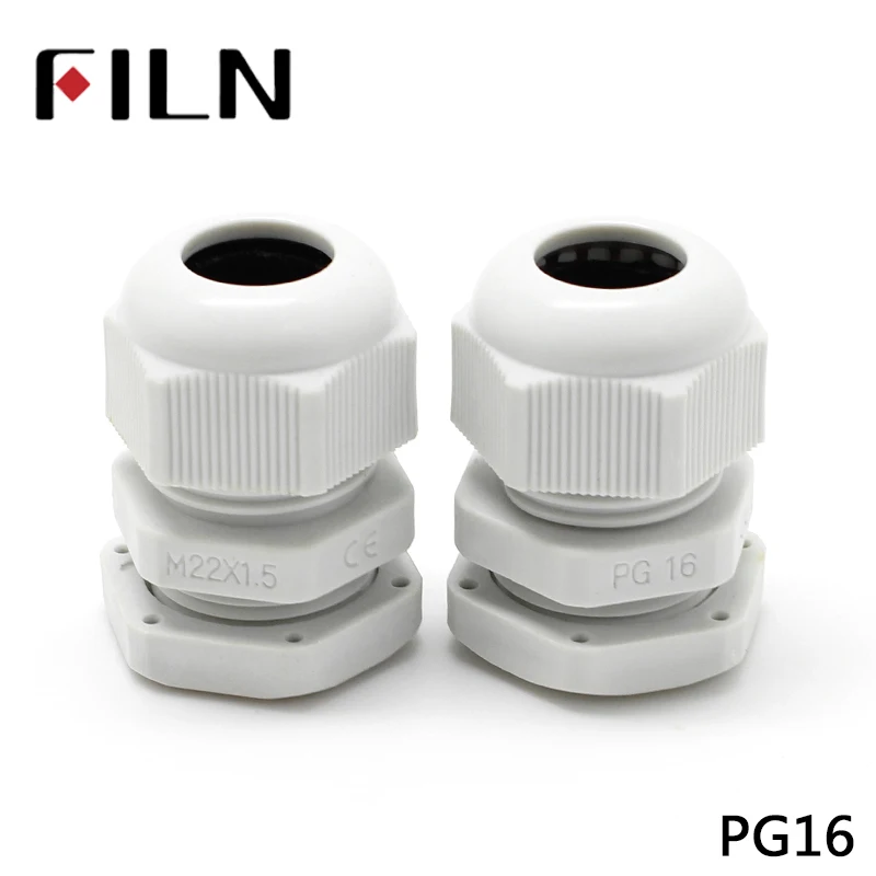 PG16 IP68 waterproof white cable gland  (2)