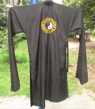 

2019 red yellow purple green embroidered dragon taoist cassock taoism clothing suits martial arts garments robe uniforms