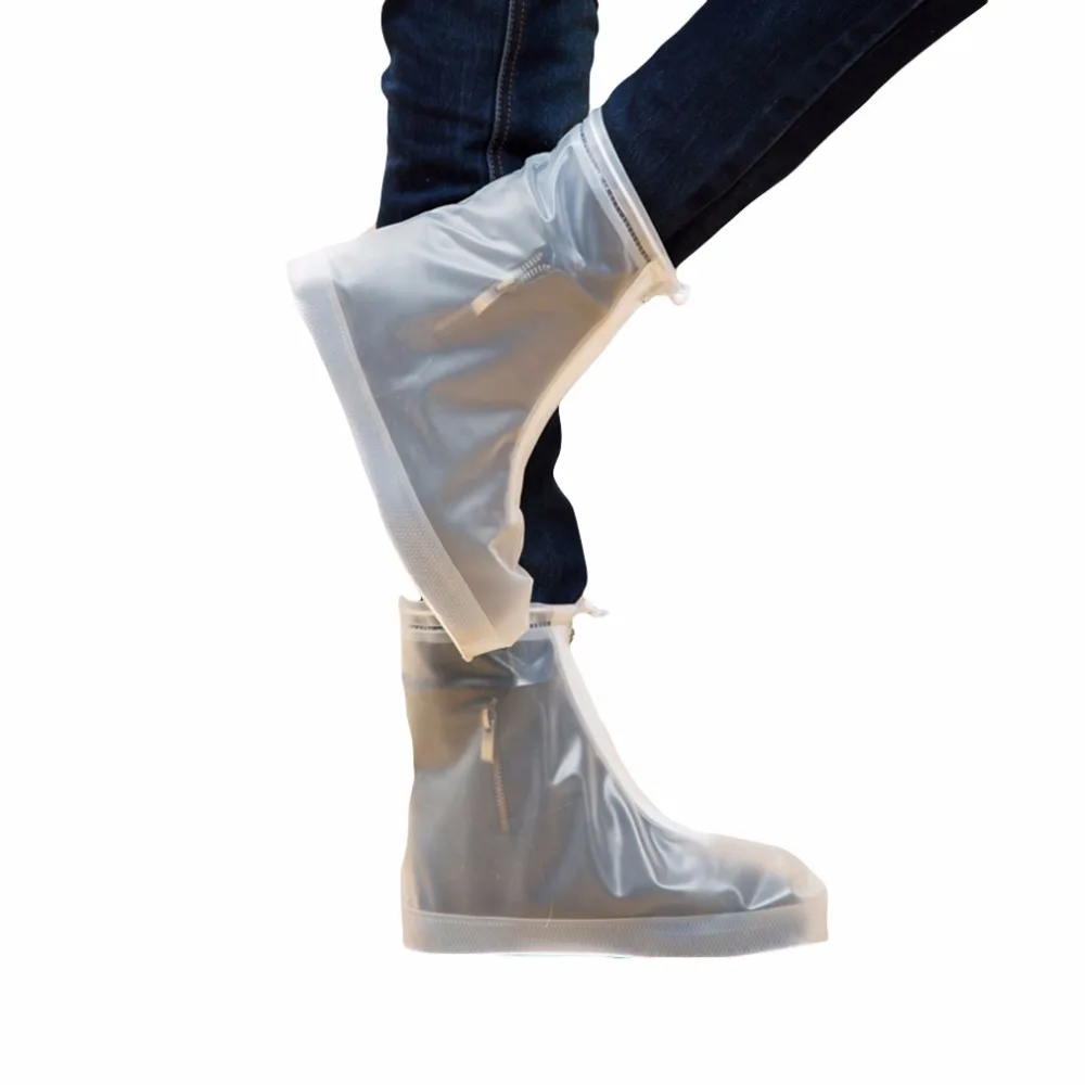 Reusable Slip resistant Waterproof Shoes Cover For Women Men PVC Zipper