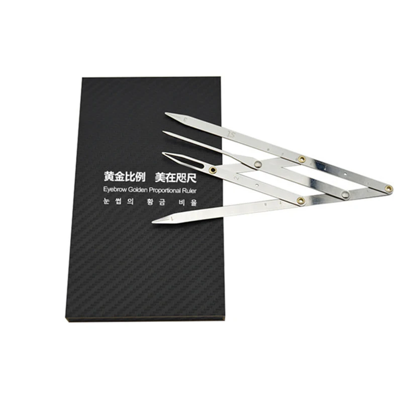 

2pcs Stainless steel Golden Ratio CALIPERS Eyebrow Microblading Permanent Makeup Measure Tool Mean Golden Eyebrow DIVIDER