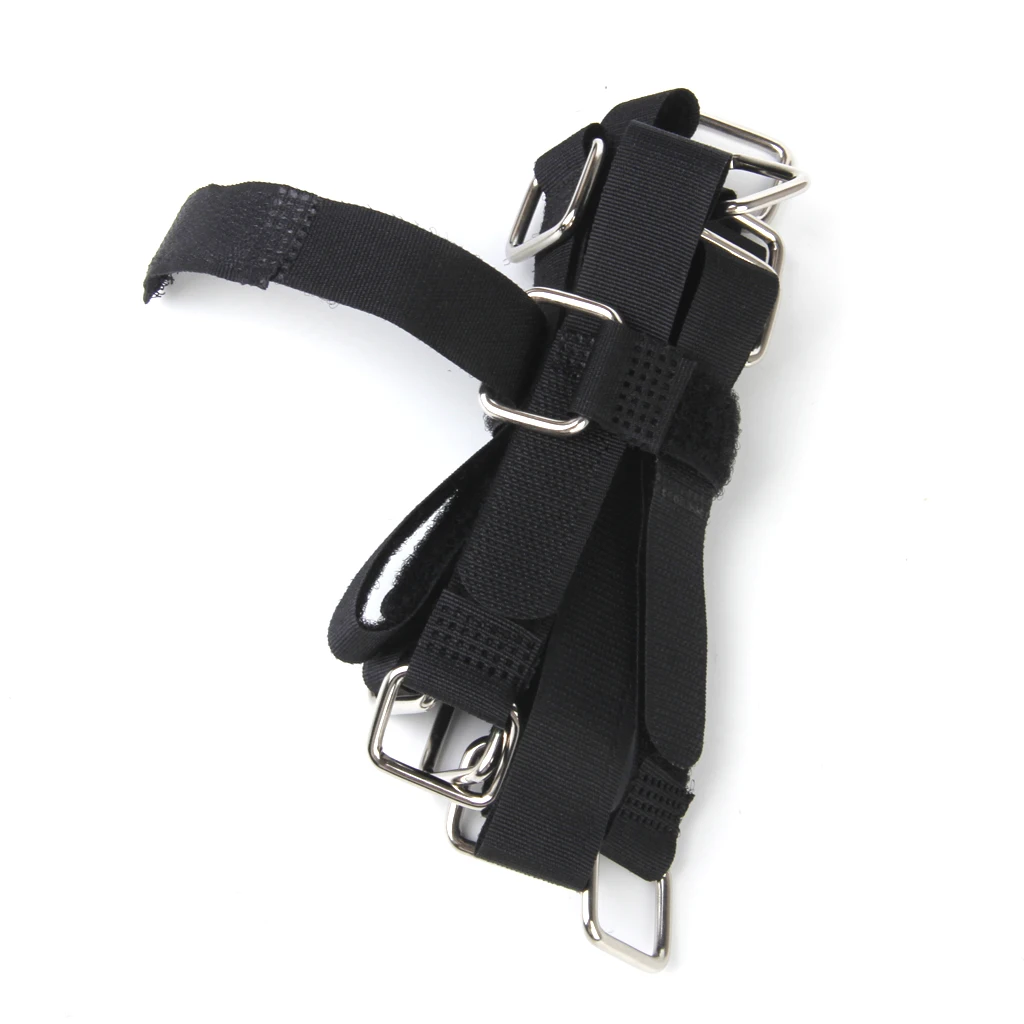 Nylon Straps Cable Tie Wire Rope Hook and Loop Organiser 10pcs Black
