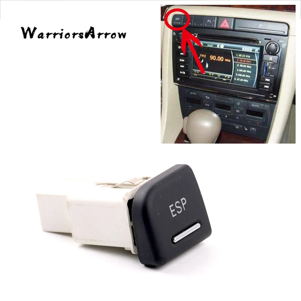 

ESP Switch Electronic Stability Program Switch Button For Audi A4 S4 8E B6 B7 RS4 8E1927134 5PR 8E1 927 134 2005 2006 2007 2008